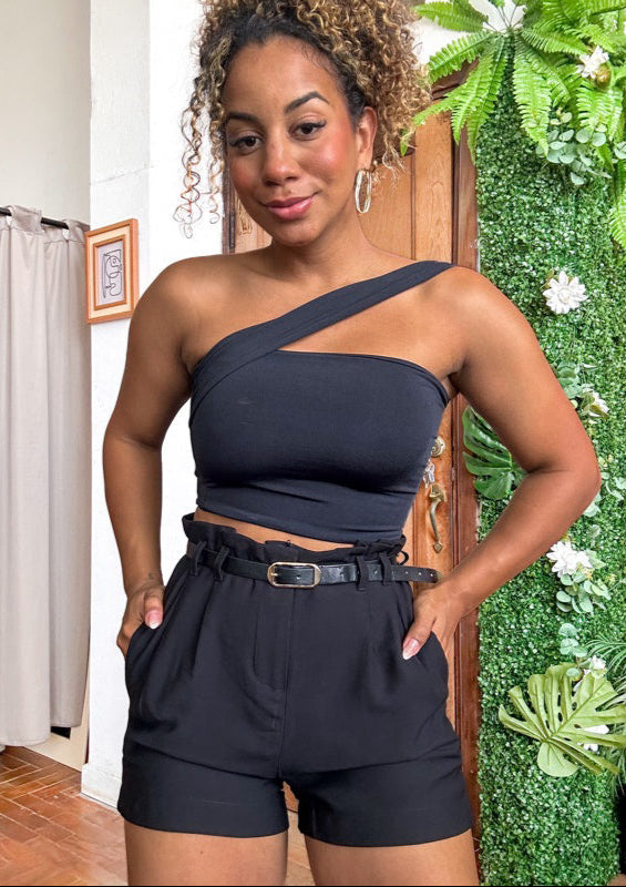 Cropped transpassado estiloso