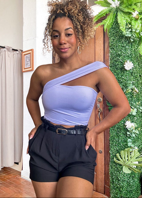 Cropped transpassado estiloso