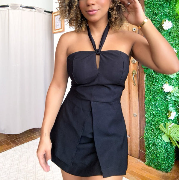 conjunto alfaiataria short saia