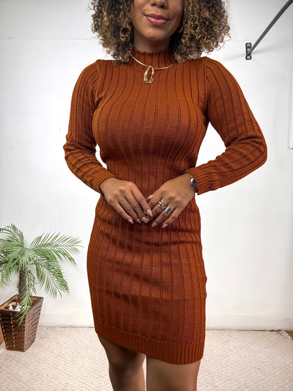 vestido tricot modal manga longa PROMO