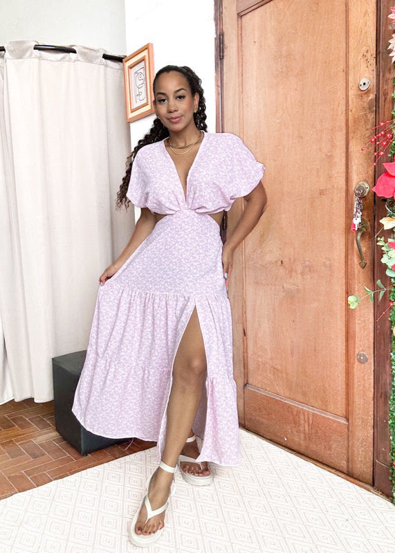Vestido Mídi Longo com fenda do  P ao G2 Plus Size