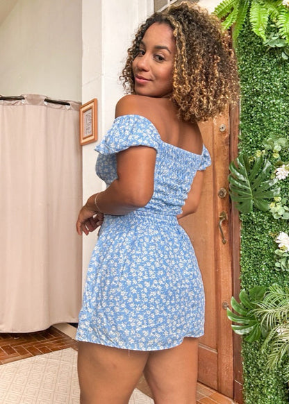conjunto romântico viscolinho short saia Cropped PROMO