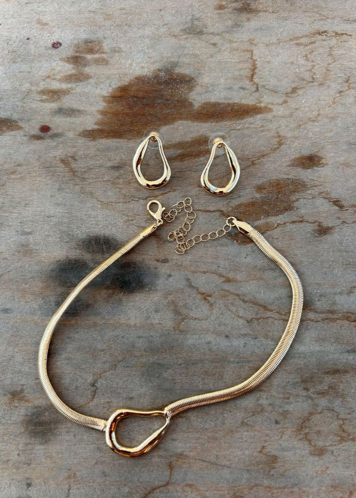 kit conjunto colar+brinco tendência