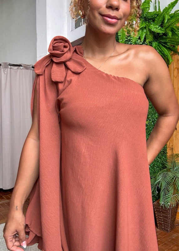 Vestido flor mula manca