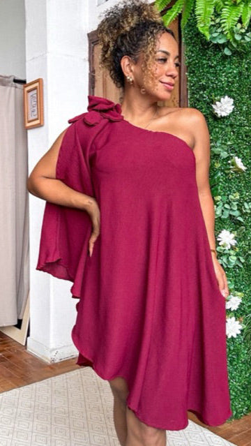 Vestido flor mula manca