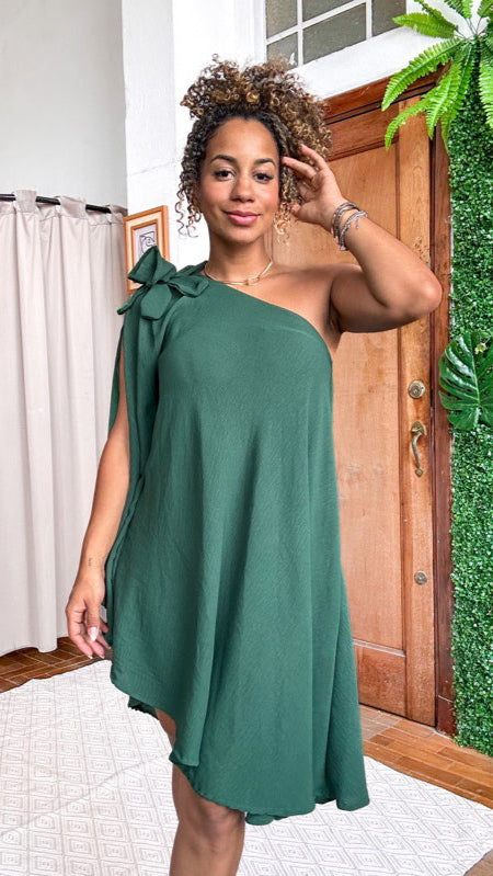 Vestido flor mula manca