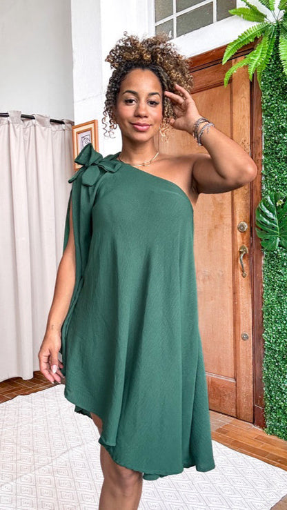 Vestido flor mula manca