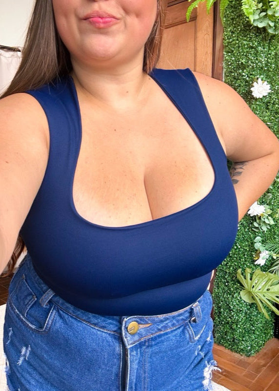 Body poliamida Plus size