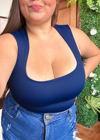 Body poliamida Plus size