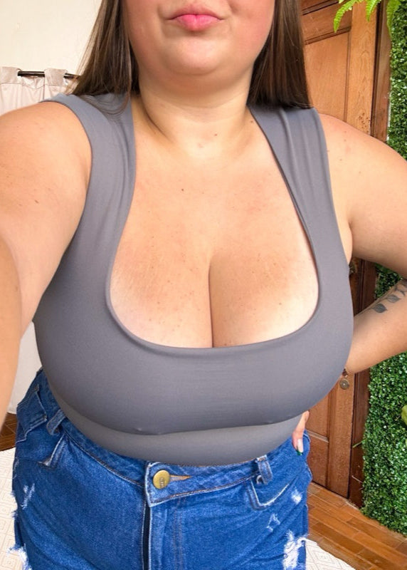Body poliamida Plus size