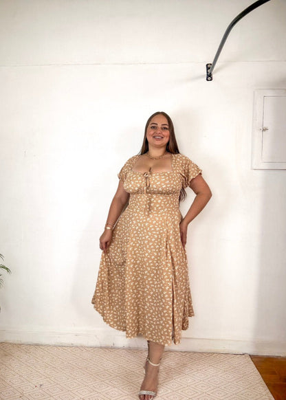 vestido corset romântica camponesa manginha