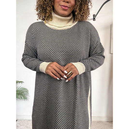 poncho tricot inverno gola alta PROMO