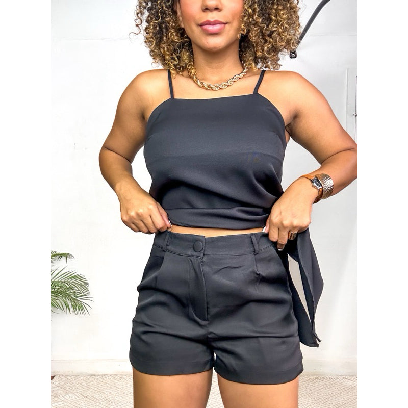 conjunto assimetrico blusa ponta alfaiataria PROMO