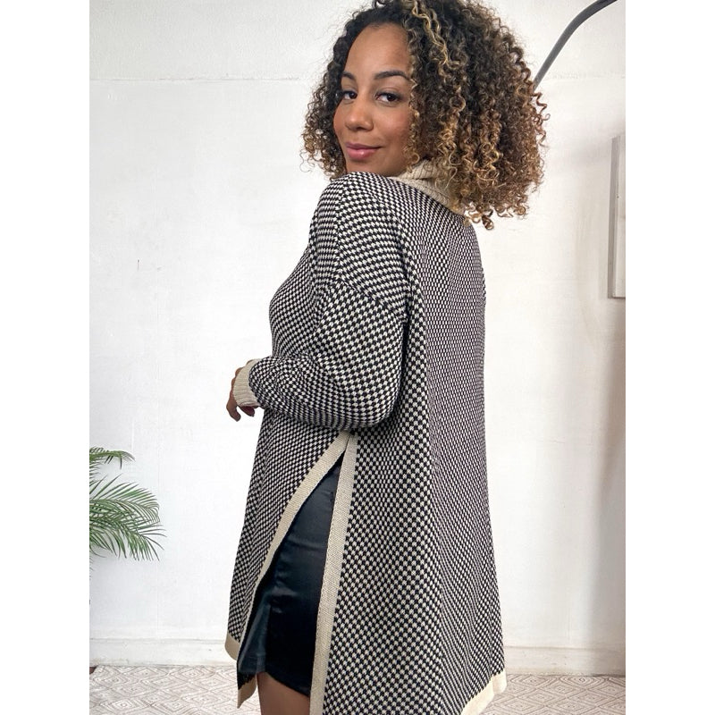 poncho tricot inverno gola alta PROMO