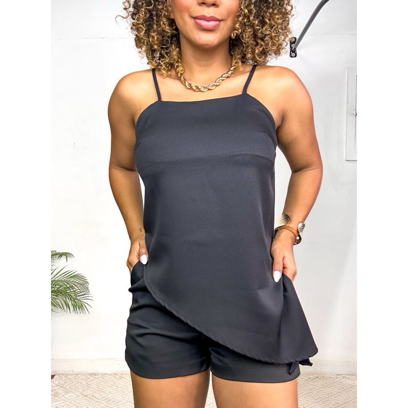conjunto assimetrico blusa ponta alfaiataria PROMO