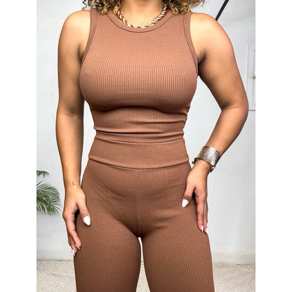 Conjunto cropped e calça anarruga PROMO