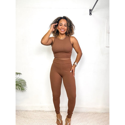 Conjunto cropped e calça anarruga PROMO
